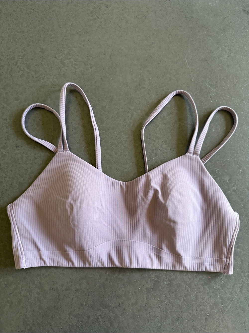 EUC Lululemon Like a Cloud Ribbed Bra *Light Support, B/C Cup Size 8